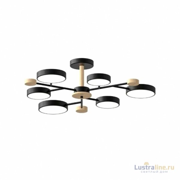 Люстра на штанге LED4U L3214-750 BK