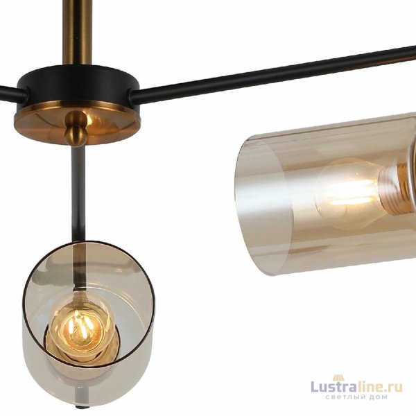 Люстра на штанге Illumico IL8248-3COU-79 BK GD Люстра на штанге Illumico IL8248-3COU-79 BK GD