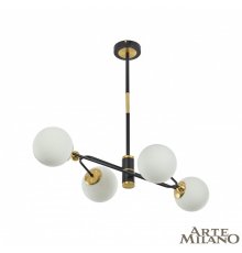 Люстра на штанге Arte Milano 272708/4 BK/GD