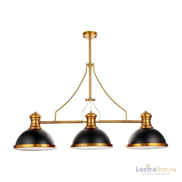 Подвесная люстра Lumina Deco Ettore LDP 710-3 BK+MD