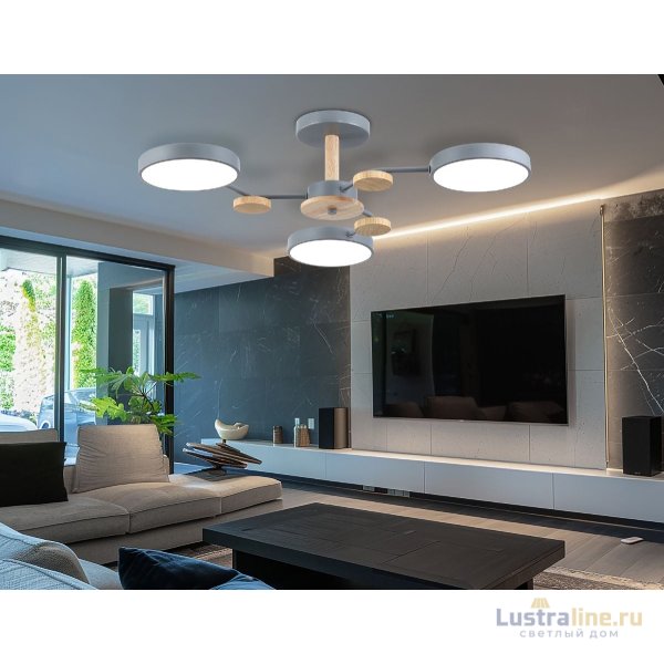 Люстра на штанге Ambrella Light Linetech Comfort FL4856 Люстра на штанге Ambrella Light Linetech Comfort FL4856