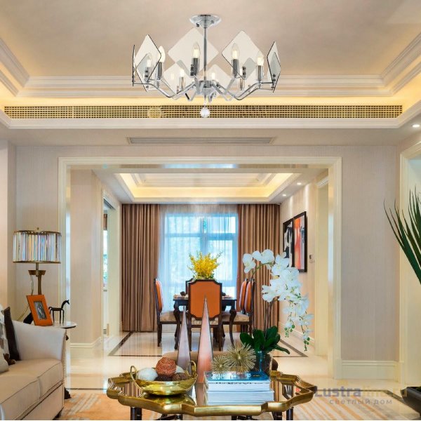 Люстра на штанге Arte Milano Sorrento 375309/10/600 CR Люстра на штанге Arte Milano Sorrento 375309/10/600 CR