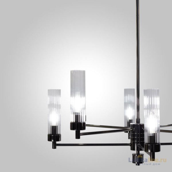Люстра на штанге AM Group INDIGO SP8 PEARL BLACK