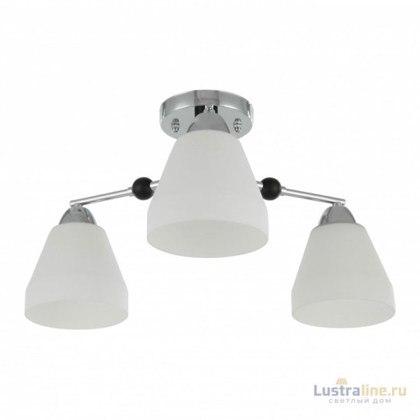 Люстра на штанге Arte Milano Napoli 325119/3 CR+BK Люстра на штанге Arte Milano Napoli 325119/3 CR+BK