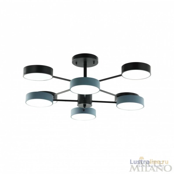 Люстра на штанге Arte Milano Ferrara 250906/8B Bk/Gr