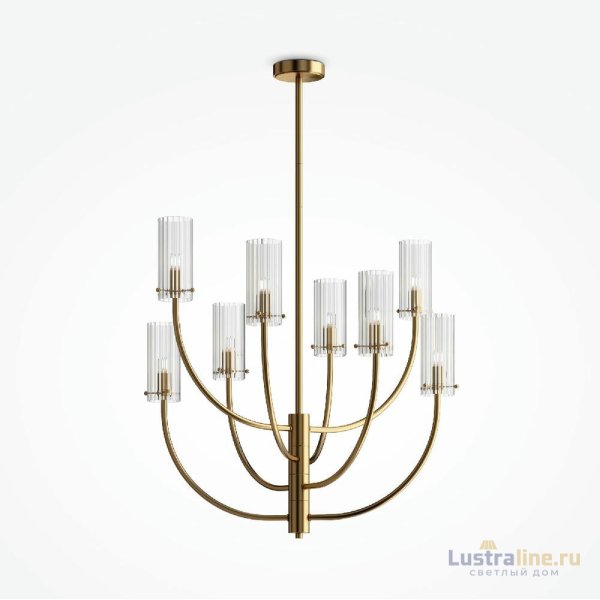 Люстра на штанге Maytoni Arco MOD223PL-08BS