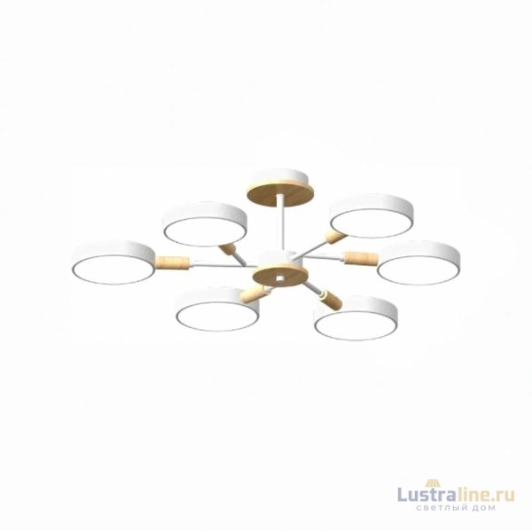 Люстра на штанге LED4U L3218-740 WH Люстра на штанге LED4U L3218-740 WH