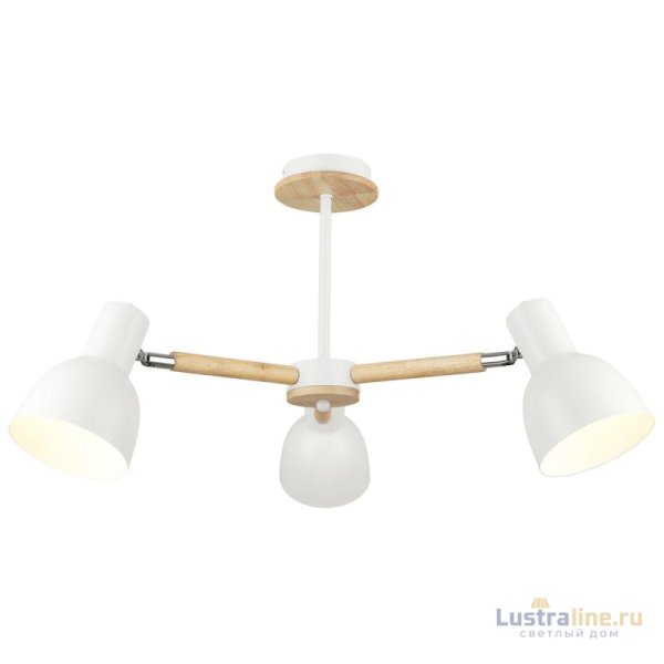 Люстра на штанге IMEX MD.4748-3-S WH+CH