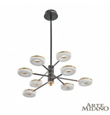 Люстра на штанге Arte Milano Ferrara 276699/8 BK/GD