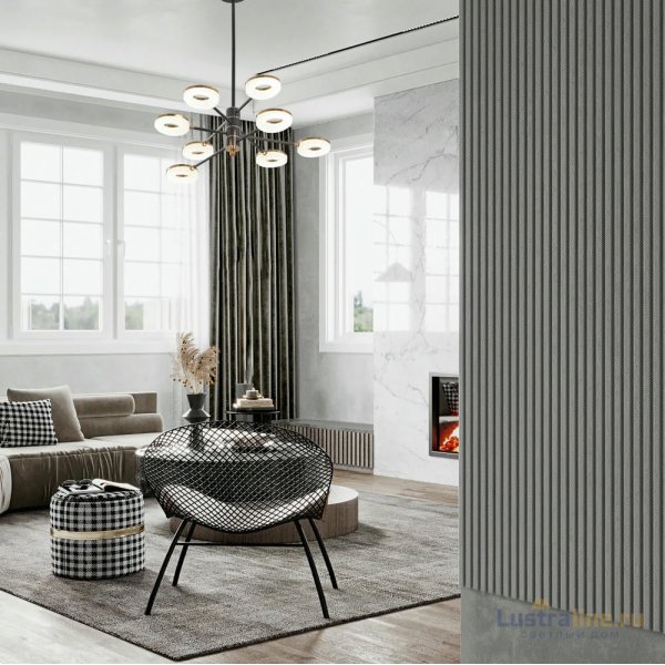 Люстра на штанге Arte Milano Ferrara 276699/8 BK/GD Люстра на штанге Arte Milano Ferrara 276699/8 BK/GD