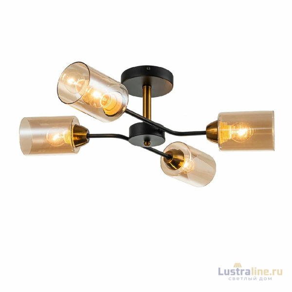 Люстра на штанге Escada Vertigo 1131/4P Black/Gold