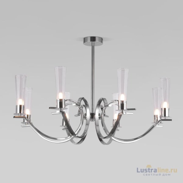 Люстра на штанге Eurosvet Rosher 60141/8 хром a060336 Люстра на штанге Eurosvet Rosher 60141/8 хром a060336