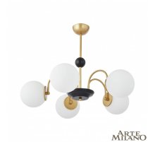 Люстра на штанге Arte Milano Napoli 312066/D700/5 BS/BK Люстра на штанге Arte Milano Napoli 312066/D700/5 BS/BK