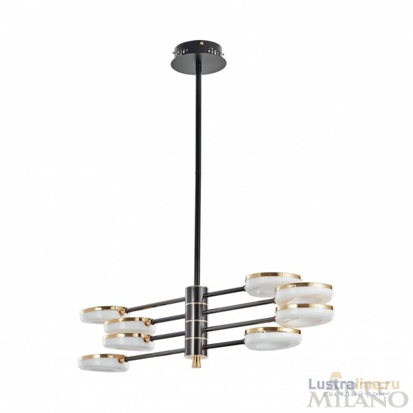 Люстра на штанге Arte Milano Ferrara 276699/8 BK/GD Люстра на штанге Arte Milano Ferrara 276699/8 BK/GD