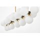 Люстра на штанге Lumina Deco Marsiada LDP 6033-24 BK+GD