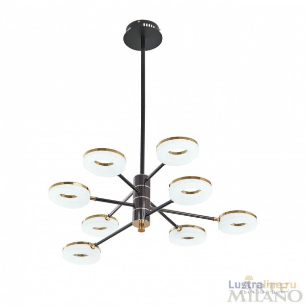 Люстра на штанге Arte Milano Ferrara 276699/8 BK/GD Люстра на штанге Arte Milano Ferrara 276699/8 BK/GD