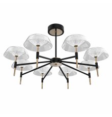 Люстра на штанге DeLight Collection MD21001018-8A black/gold