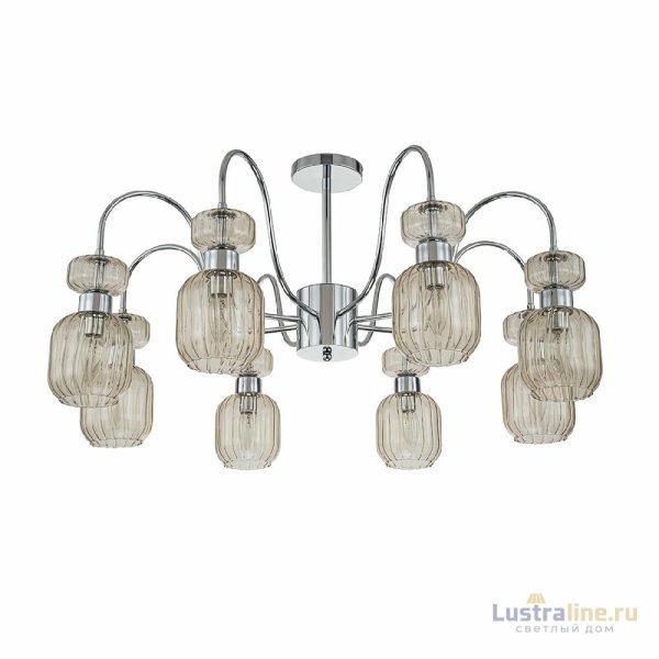 Люстра на штанге Escada Gloss 1141/8PL Chrome/Beige