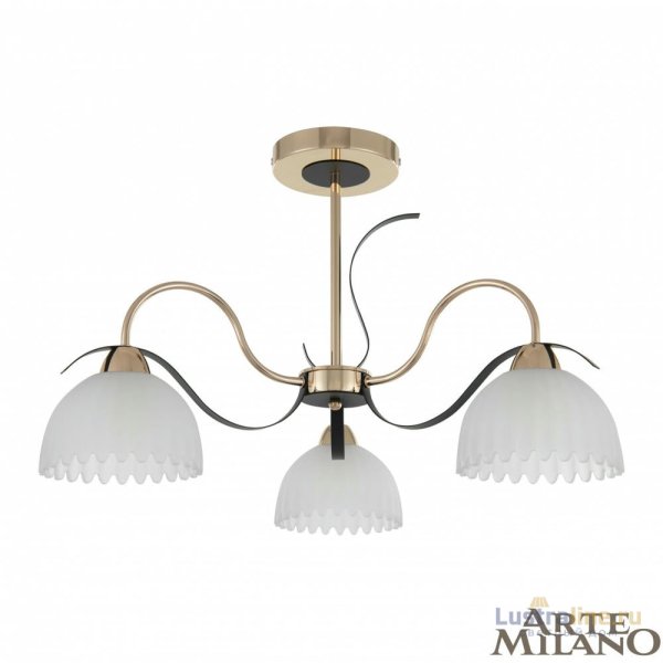 Люстра на штанге Arte Milano Napoli 327306/3 FG+BK Люстра на штанге Arte Milano Napoli 327306/3 FG+BK