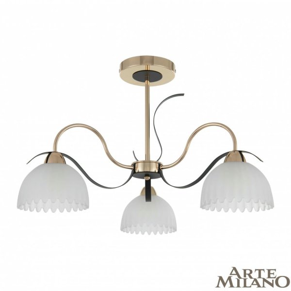 Люстра на штанге Arte Milano Napoli 327306/3 FG+BK