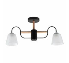 Люстра на штанге IMEX MD.51941-2-S-BK+WOOD