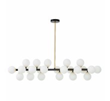 Люстра на штанге Lumina Deco Marsiada LDP 6033-24 BK+GD