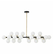 Люстра на штанге Lumina Deco Marsiada LDP 6033-24 BK+GD
