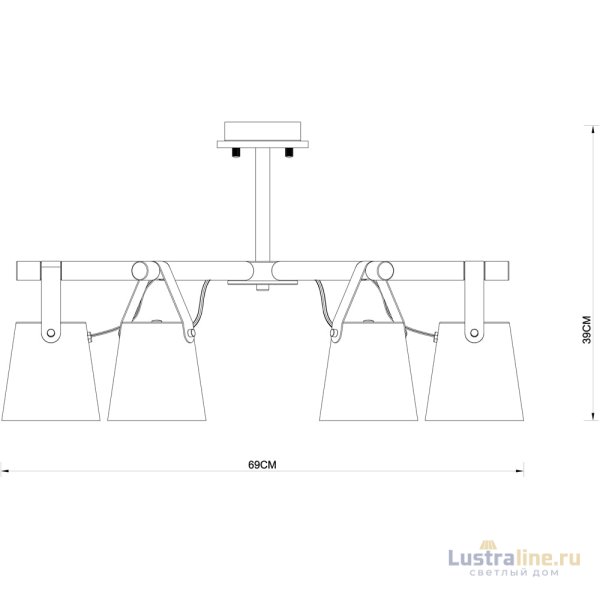Люстра на штанге Arte Lamp Thomas A7032PL-6BK