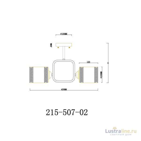 Люстра на штанге Velante 215-507-02 Люстра на штанге Velante 215-507-02