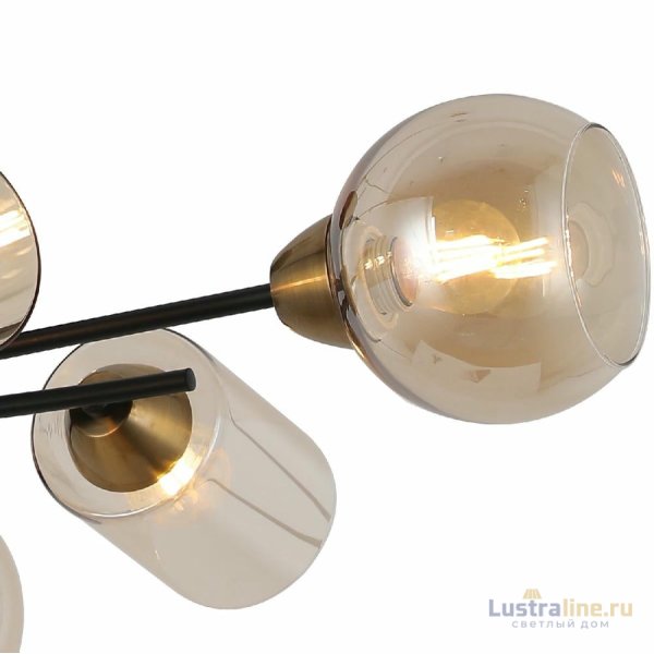 Люстра на штанге Illumico IL8243-6COU-79 BK GD Люстра на штанге Illumico IL8243-6COU-79 BK GD