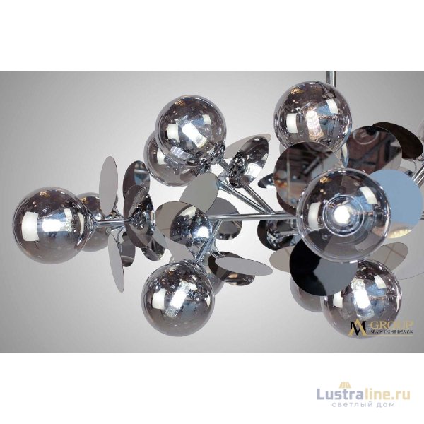 Люстра на штанге AM Group AM392 SP18 CHROM