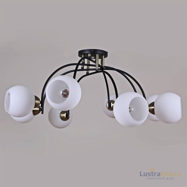 Люстра на штанге Illumico IL0250-8CSQ-79 BK AB