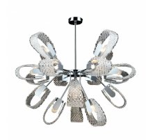 Люстра на штанге IMEX Lafleur MD.2375-19-S-CH+BK