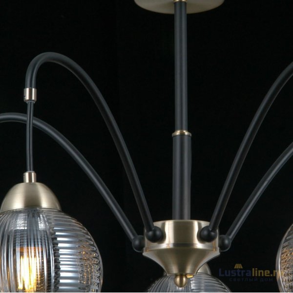 Люстра на штанге Illumico IL0433-5PSQ-79 BK AB