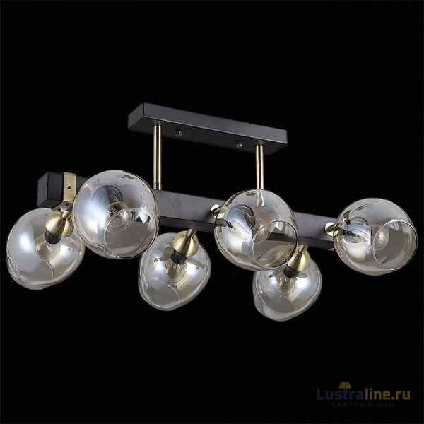 Люстра на штанге Illumico IL9736-6CSQ-79 BK AB Люстра на штанге Illumico IL9736-6CSQ-79 BK AB