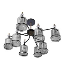 Люстра на штанге IMEX MD.4890-8-S COFFEE+FGD