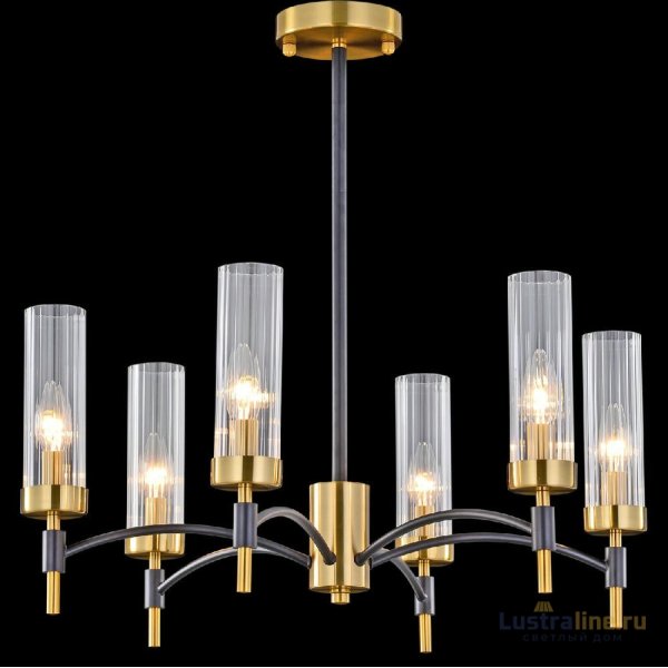 Люстра на штанге Illumico IL5177-6PLS-29 BRASS TUBO