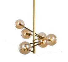 Люстра на штанге Delight Collection Globe Mobile MX19009070-6B gold Люстра на штанге Delight Collection Globe Mobile MX19009070-6B gold