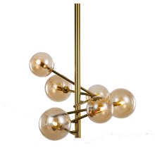 Люстра на штанге Delight Collection Globe Mobile MX19009070-6B gold
