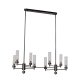 Люстра на штанге AM Group INDIGO SPL8 PEARL BLACK