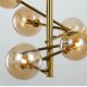 Люстра на штанге Delight Collection Globe Mobile MX19009070-6B gold