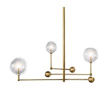 Люстра на штанге Delight Collection Globe Mobile KG0835P-3 brass