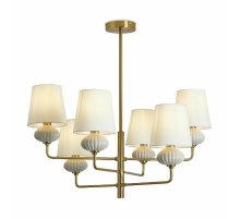 Люстра на штанге Freya Ceramics FR2029PL-06BS