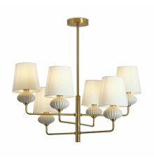 Люстра на штанге Freya Ceramics FR2029PL-06BS