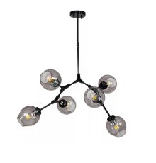 Люстра на штанге DeLight Collection Bubble 7058/6 black/smoky