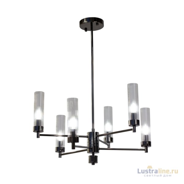 Люстра на штанге AM Group INDIGO SP6 PEARL BLACK