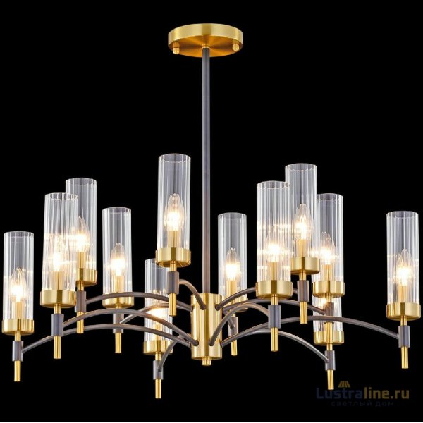 Люстра на штанге Illumico IL5177-6+6PLS-29 BRASS TUBO