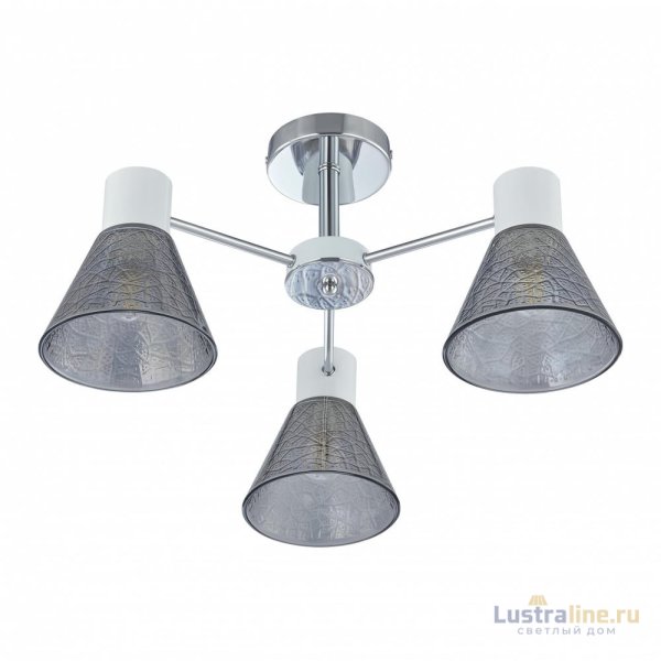 Люстра на штанге Arte Milano Napoli 322408/3 CR+WH Люстра на штанге Arte Milano Napoli 322408/3 CR+WH