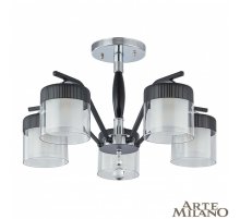 Люстра на штанге Arte Milano Napoli 332646/5 CR+BK