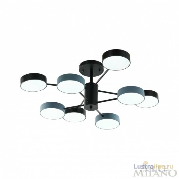 Люстра на штанге Arte Milano Ferrara 250906/8B Bk/Gr
